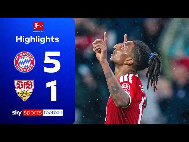 Olise stars in big Bayern win! 😮‍💨 | Bayern Munich 5-1 Stuttgart | Bundesliga Highlights
