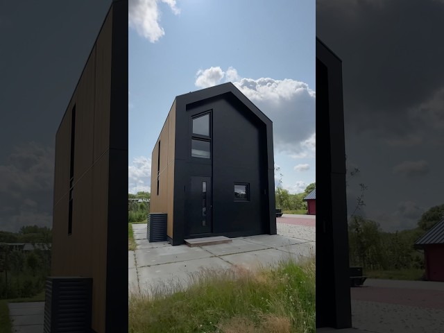 Touring a Two Story Prefab Home with a VERY Cool Look! #hometour
