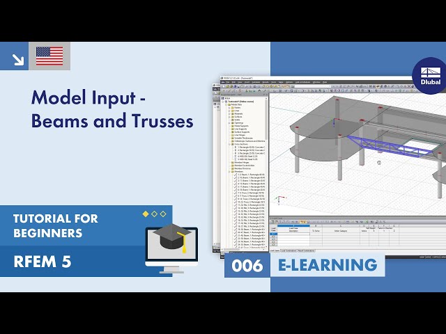 RFEM 5 Tutorial for Beginners | 006 Model Input - Downstand Beams and Trusses