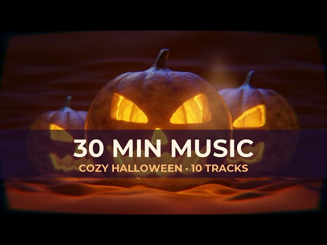 Cozy Halloween Music 30 Min 🎃 Glowing Pumpkins | Musica de Halloween 30 Minutos