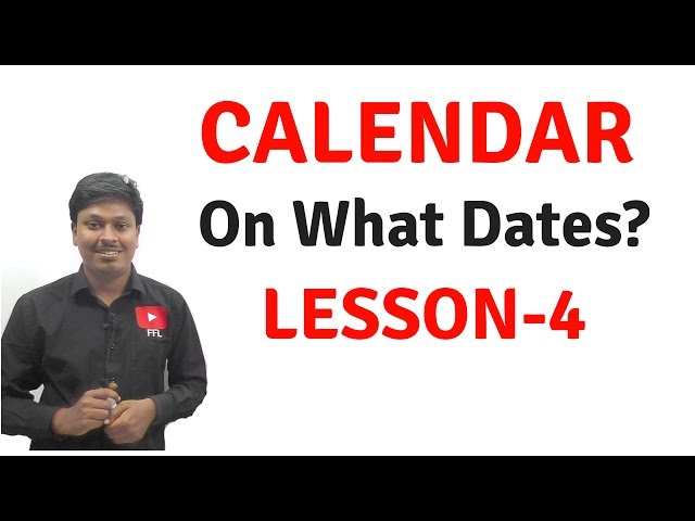 Calendar_Reasoning(On What Dates?)|| Lesson-4