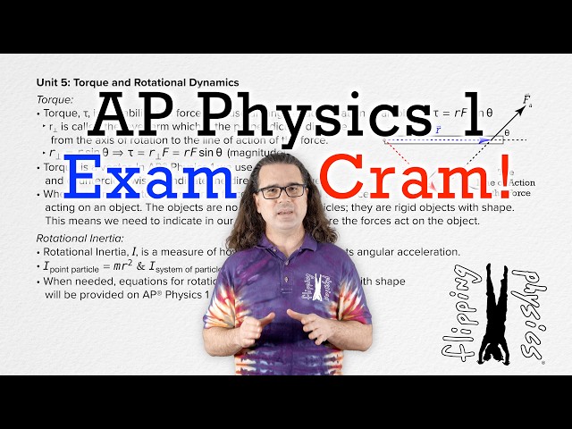 AP Physics 1 Exam Cram: Full Curriculum in 30 Minutes