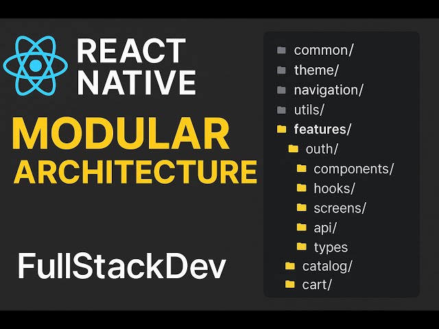 The RIGHT Way to Structure React Native Projects (Modular Codebase Deep Dive)