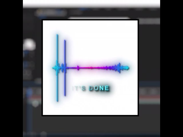 "Audio Wave/Spectrum" | After Effects Tutorial || #tutorial #short