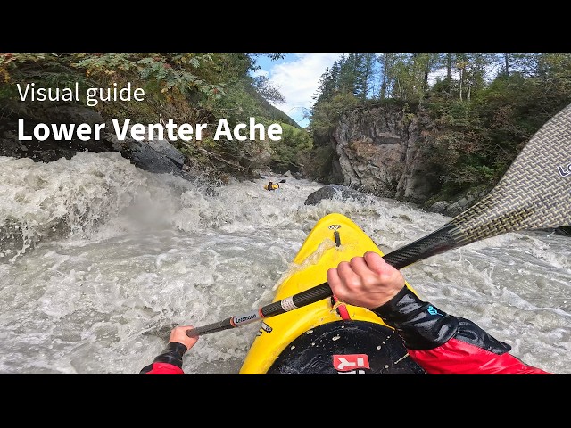 Whitewater Kayaking - Lower Venter Ache - Alps [visual guide] - 114cm
