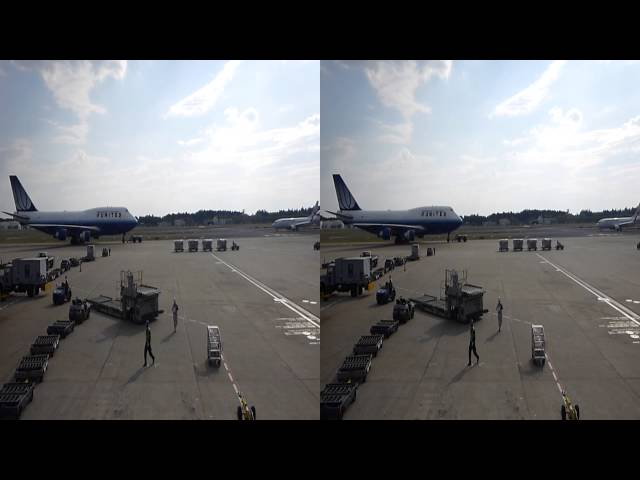 [HD] [3D] United Airlines Boeing 747-400 Pushback at Tokyo Narita
