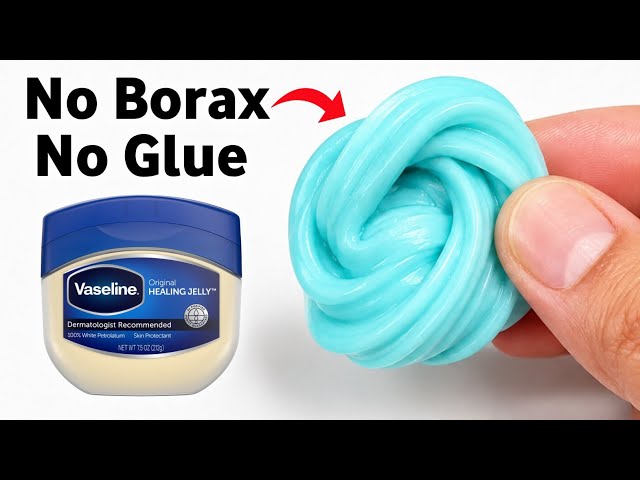How to make Slime without Glue or Borax | Making No Glue No Borax Vaseline Slime at home easy [ASMR]