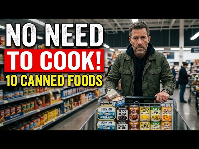 10 No-Cook Canned Foods You NEED to Stockpile — Eat Them Without Cooking!