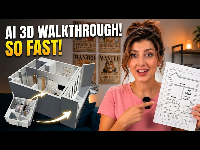 I Built a 3D Walkthrough From a Floor Plan in One Night (Using Claude + Blender)