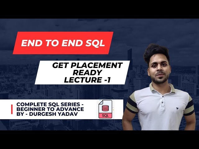 L-1 Introduction to Databases & SQL