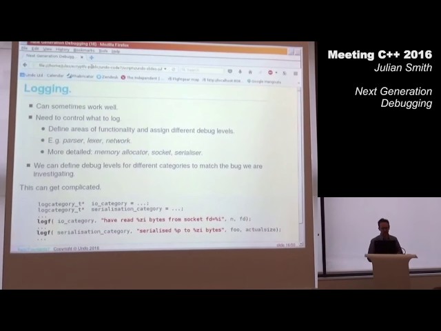 Next Generation Debugging - Julian Smith - Meeting C++ 2016