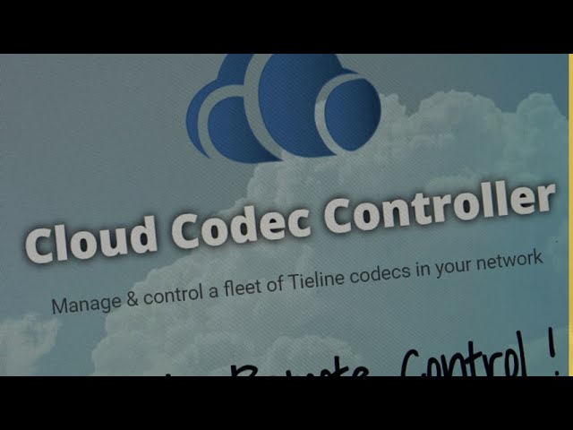 Tieline Cloud Codec Controller Tutorial