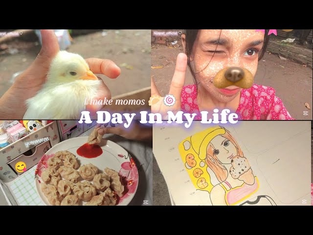 A Day In My Life 🍓🙌🏻||| making momos🥟😋|a vlog without hijab !!!