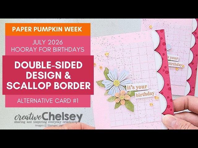 Double-Sided Design & DIY Scallop Border - July 2026 Paper Pumpkin Alternative Idea - Stampin' Up!