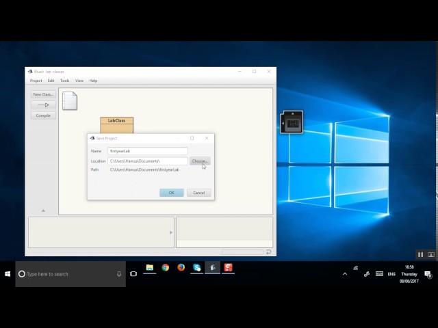 How to Open and Save Project in BlueJ