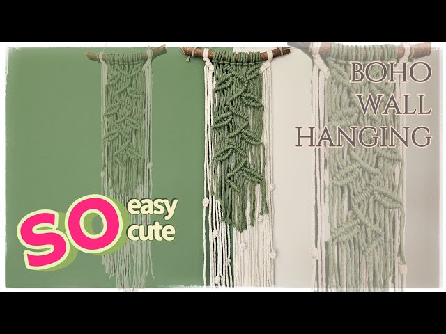 DIY Macrame Wall Hanging | Modern Boho Vibes 🪢💚