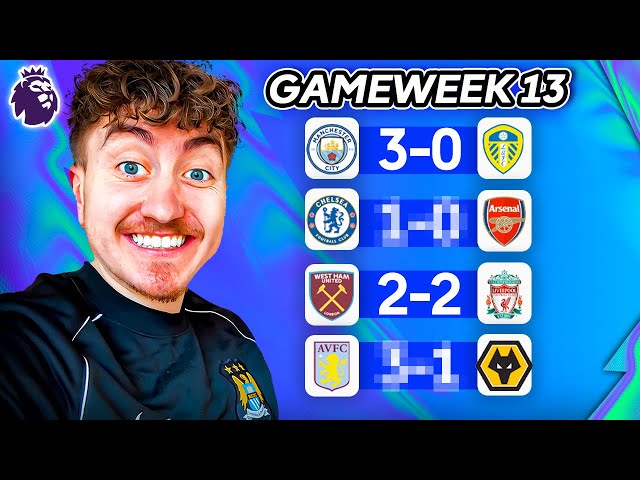 Week 13 Premier League Predictions
