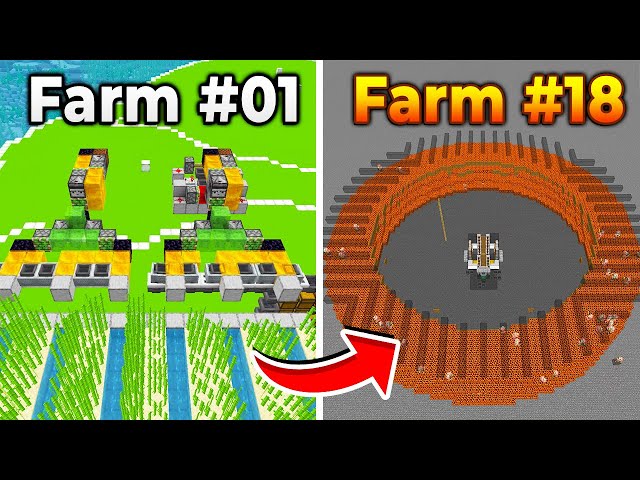 I made 18 farms in a Minecraft hardcore video.