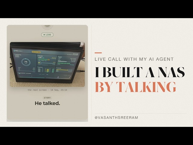 I Built a Home NAS by Calling My AI Agent #Shorts