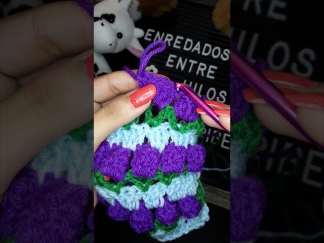 Crochet tulipanes #crochet #crochettutorial  #hechoamano