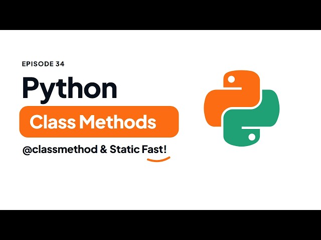 Instance vs Class vs Static Methods in Python | Python Tutorial #34