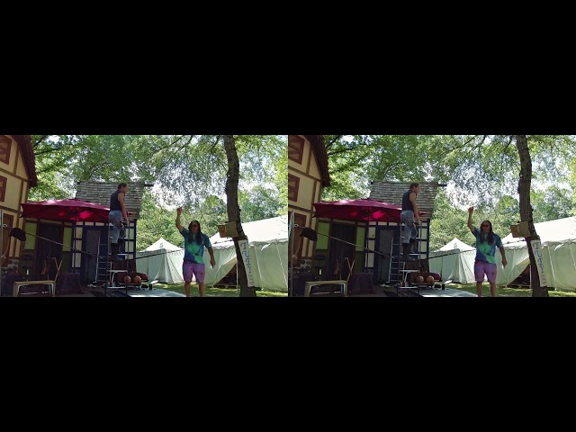 2025 Georgia Renaissance Festival: Tuey Fire Finale (Full SBS 3D)