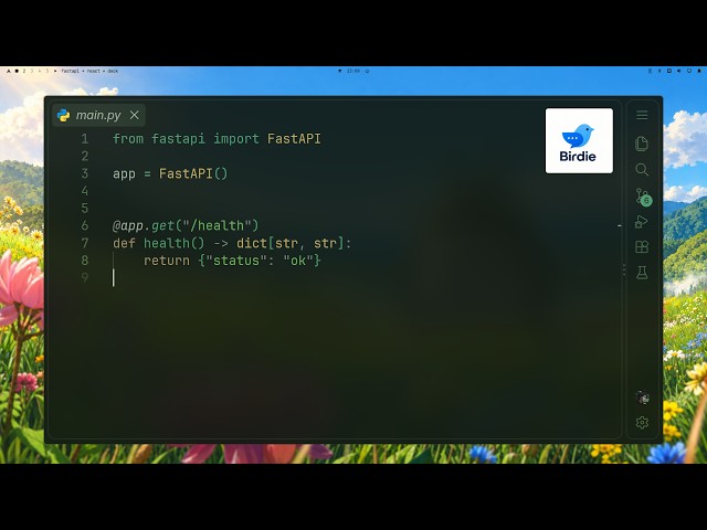 coding social app, no talk. day 00 - fastapi + react + docker setup