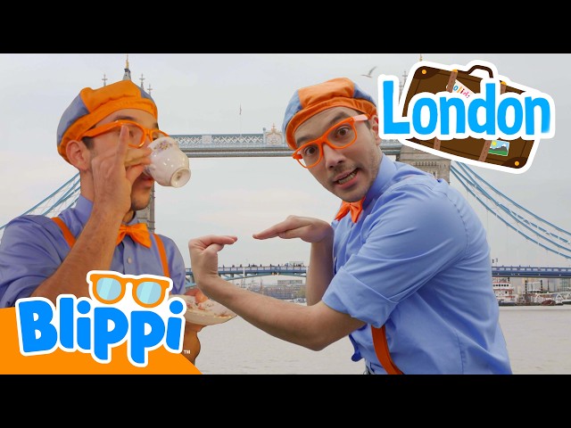 Blippi Explores London on a River Thames Boat! | Blippi Travels 🌏| Educational Videos for Kids
