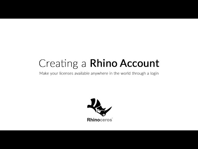 Creating a RhinoAccount