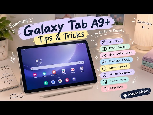 Samsung Galaxy Tab A9+ Tips & Tricks You NEED to Know! 📱✨