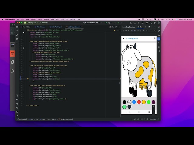 Coloring book for kids using Flood Fill Algorithm  for Android with Kotlin