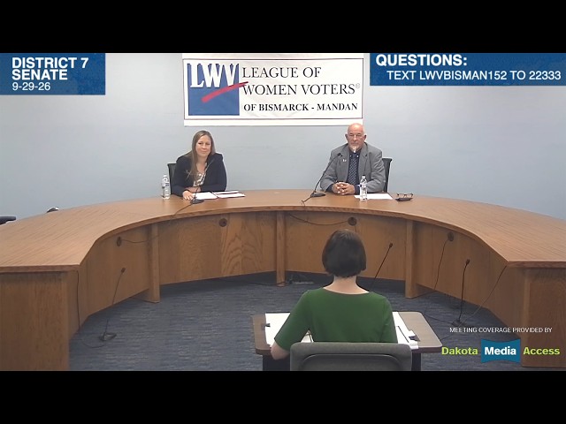 League of Women Voters – District 7 Senate Candidate Debate