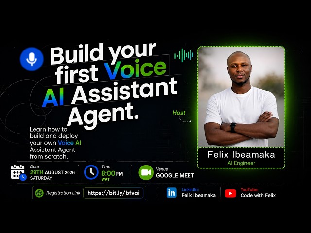 Build your First Voice AI Assistant Agent