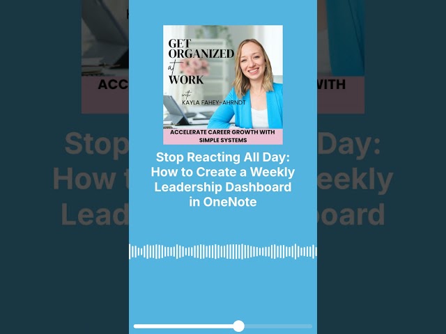 Stop Reacting All Day - The Leadership Shift to a Proactive Leader #onenote #performancedevelopment