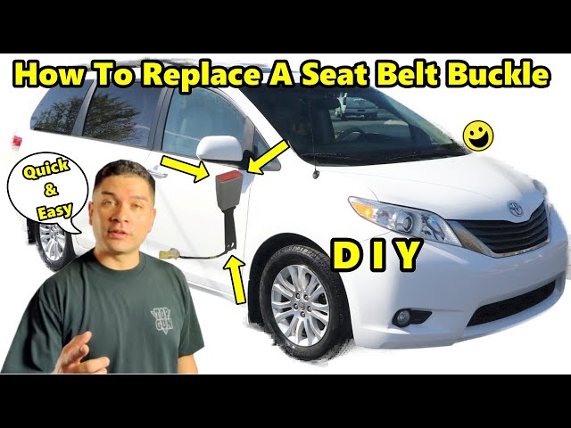 How To Replace A Seat Belt Buckle 2011 - 2014 Toyota Sienna Receptacle PN# 73240-08030-B0