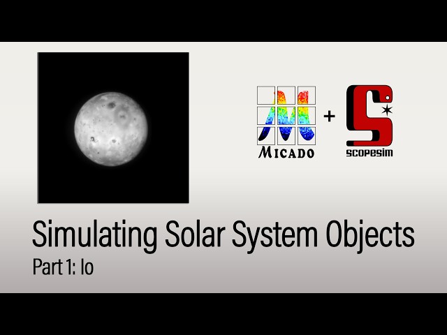ScopeSim Tutorial: Simulating Solar System Objects, Pt. 1: Io