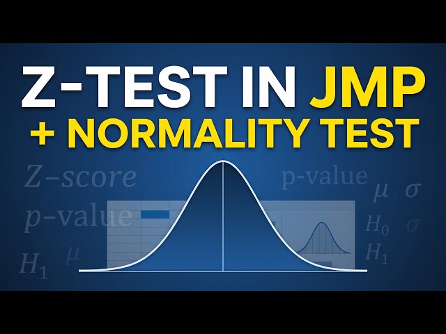 Z-Test in JMP | Step-by-Step Tutorial with Example