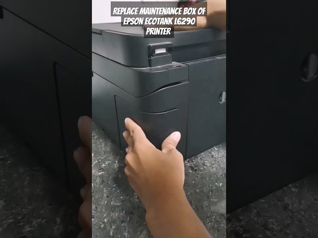 Epson EcoTank L6290 Printer Replace Maintenance Box. #shorts #shortvideo #short #shortsfeed