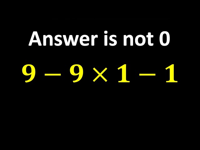 Can You Solve This? Most People Get the Order Wrong!