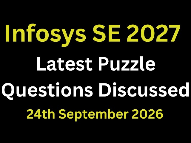 infosys puzzle questions with answers 2026 | Infosys Numerical Puzzle Questions | System Engineer