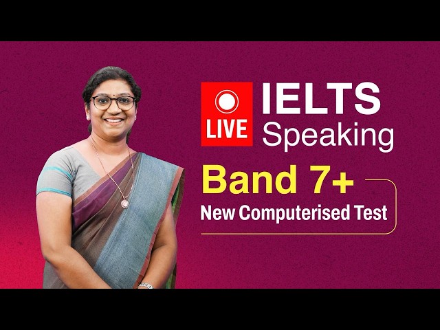 IELTS Speaking LIVE | Band 7+ Strategies | New Computerised Test