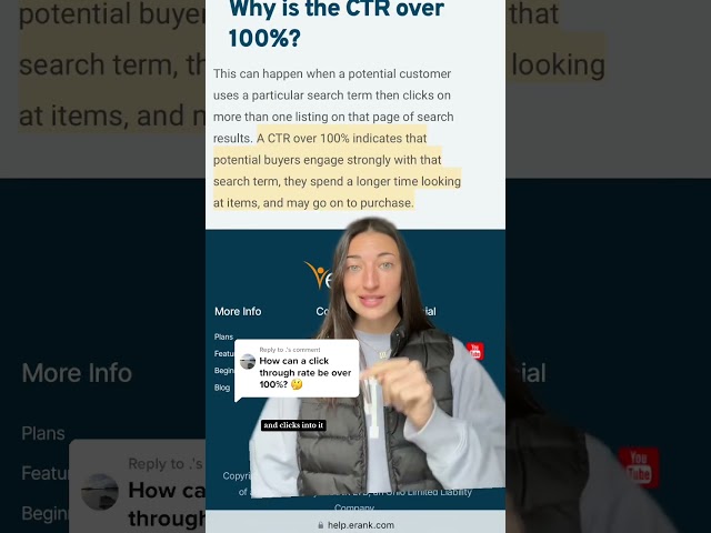 Replying to @. #greenscreen providing a little more info on how a. click thru rate (CTR) can be