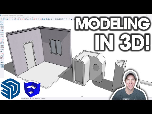 Getting Started in SketchUp 2025 Part 2 - Modeling in 3D!