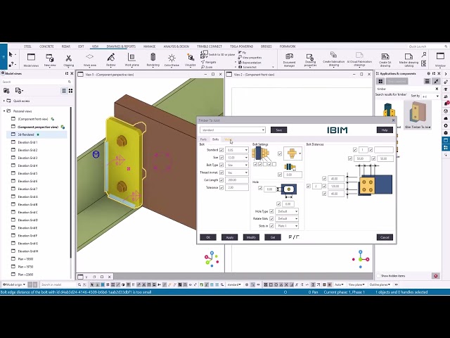Tekla Open API : Timber To Joist