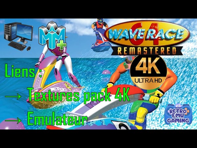 Wave Race 64 Remastered 4K Cell Shading - Pack Textures 4K RMG Nintendo 64 PC Gameplay 4K FHD HD