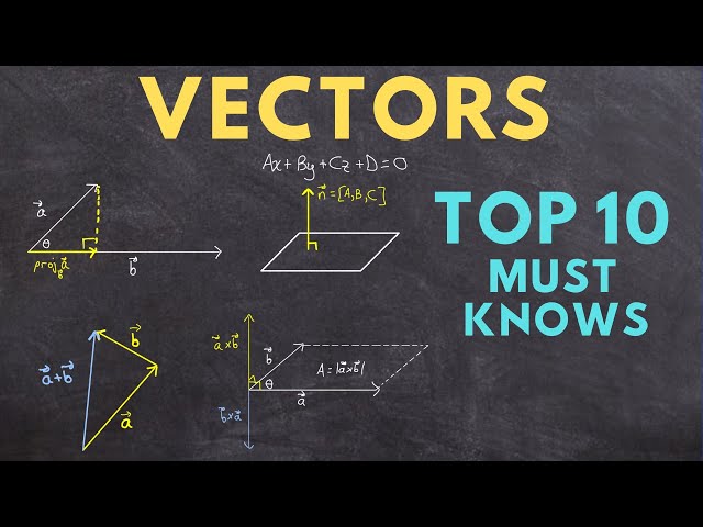VECTORS  Top 10 Must Knows (ultimate study guide)