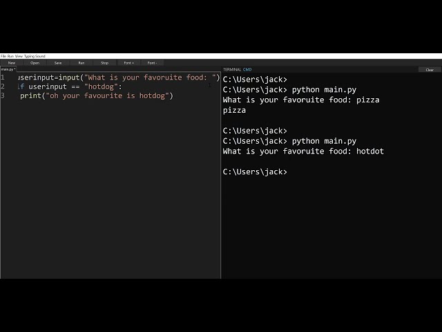 Python If Statement Tutorial for Beginners : if, input, and print - Basic Coding Project
