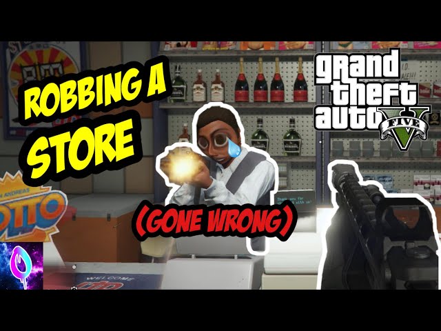 Robbing A Store In GTA Online Be Like... #shorts #gta #gtav