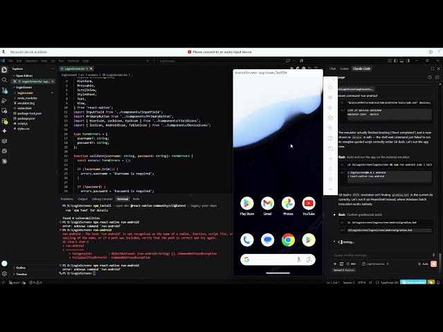 🚀 Build Android App Login Screen in 4 Minutes Using Claude AI | VS Code Tutorial