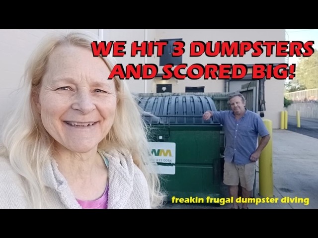 WE HIT THREE DUMPSTERS AND SCORED BIG!  Dumpster Diving at ALDI, Lowe's and Another ALDI!